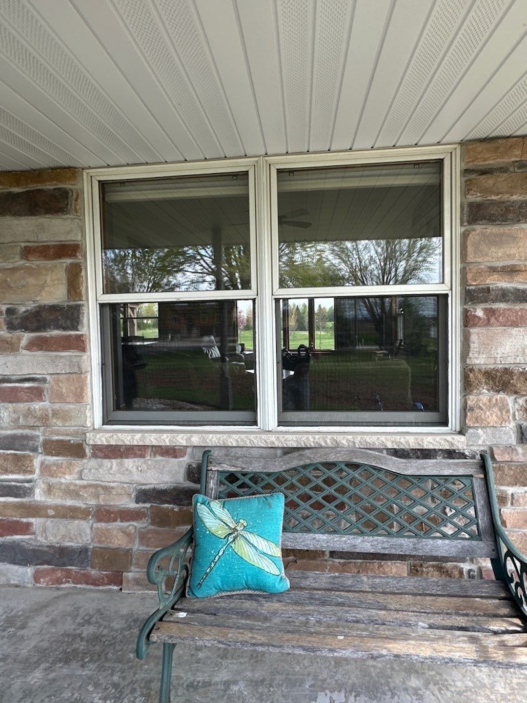 A before shot of a window in Fond Du Lac WI