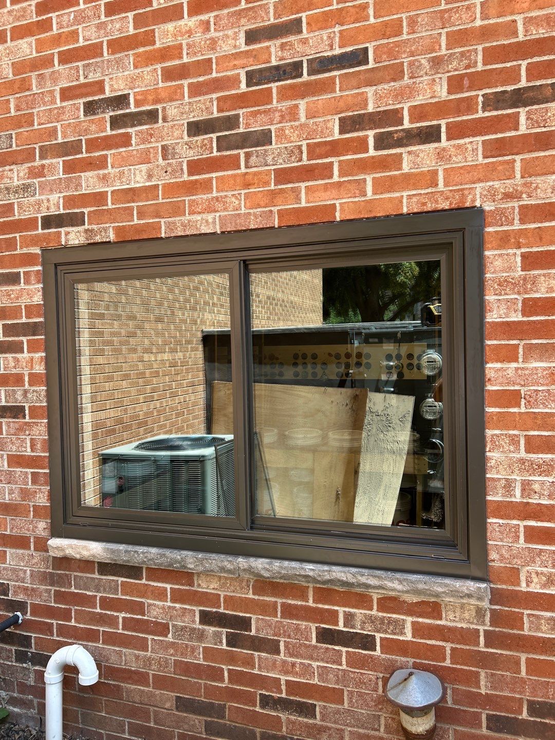 A brand new window for a home in Oshkosh, Wisconsin done by Kindle Windows & Doors.