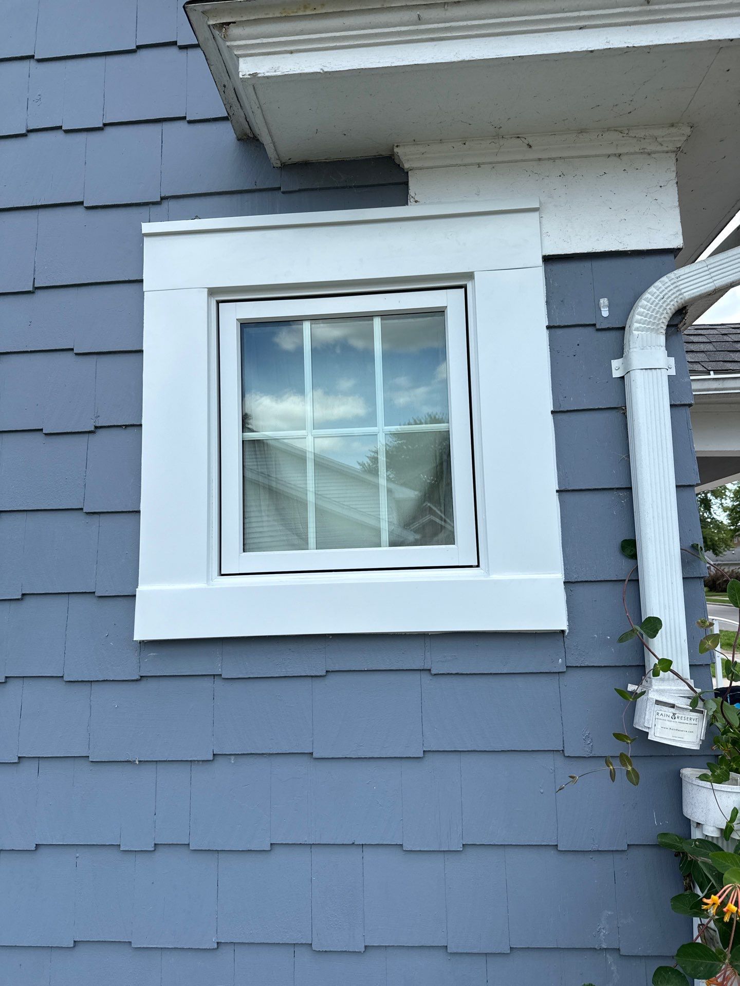 The brand new window for a home in Neenah Wisconsin done by Kindle Windows & Doors.