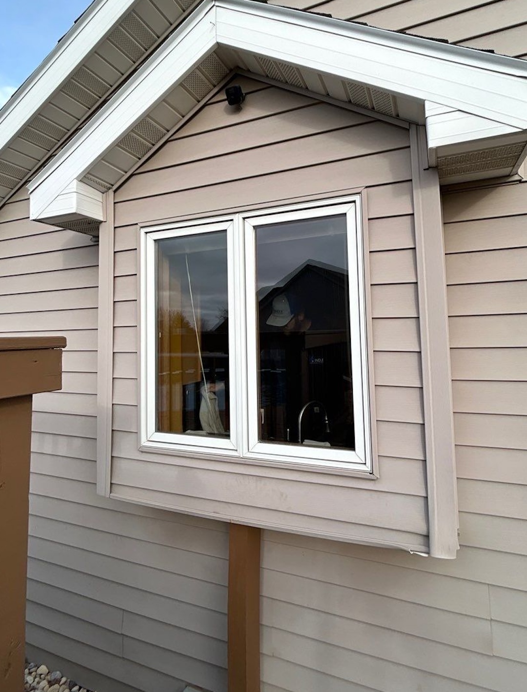 A before shot of a window in Kaukauna WI