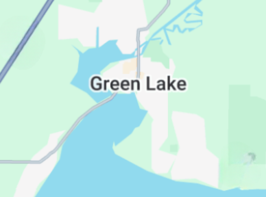 Map of Green Lake Wisconsin